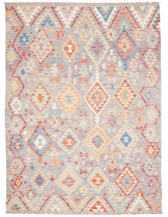 Tappeto Kilim Afghanistan 173x240 Grigio-lavand