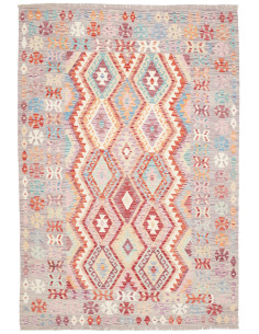 Tappeto Kilim Afghanistan 176x253 Grigio Lavand