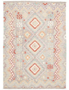 Rug Kilim Afghanistan 154x207 Light Grey Terrac