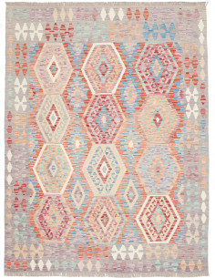 Tappeto Kilim Afghanistan 150x198 Grigio Multic