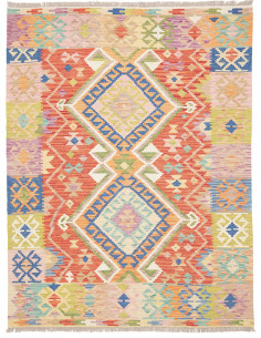 Tappeto Kilim Afghanistan 152x200 Arancio Terra