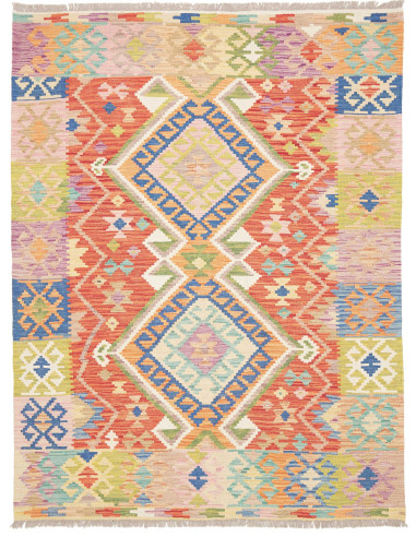 Tappeto Kilim Afghanistan 152x200 Arancio Terra