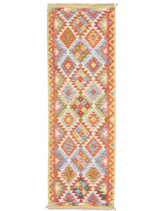 Tappeto Kilim Afghanistan 80x247 Arancione Terr