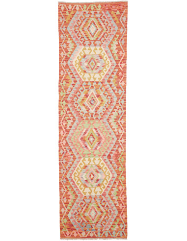 Tappeto Kilim Afghanistan 85x298 Terracotta Cor