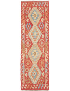 Rug Kilim Afghanistan 63x197 Dark Grey Brown