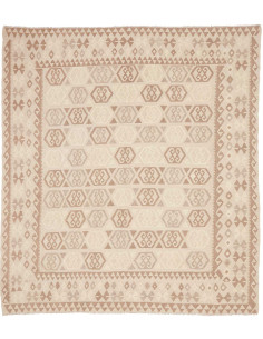 Tappeto Kilim Afghanistan 245x279 Beige Crema M