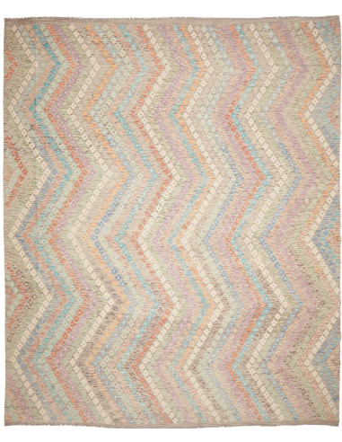 Tappeto Kilim Afghanistan 323x390 Verde Salvia