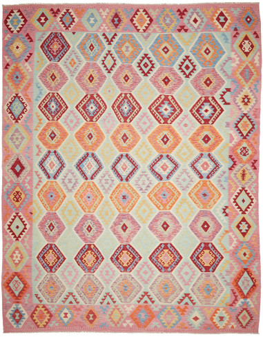 Tappeto Kilim Afghanistan 300x384 Azzurro Paste