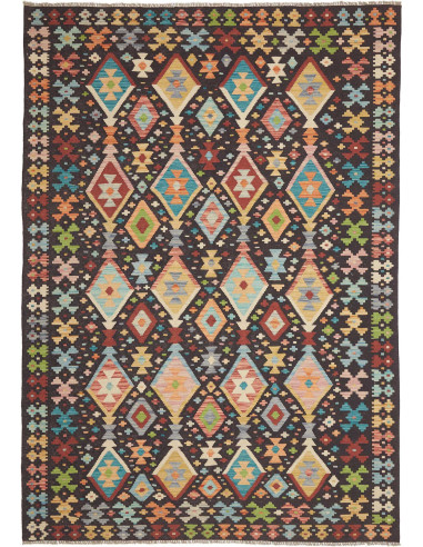 Tappeto Originale Kilim Afghanistan 177x252 Ner