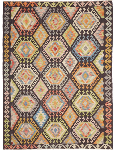 Hand Made Rug Kilim Afghanistan 174x231 Dark Br