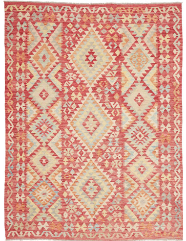 Hand Made Rug Kilim Afghanistan 184x241 Red Bei