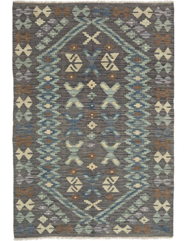 Tappeto Originale Kilim Afghanistan 101x149 Gri