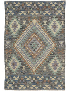 Tappeto Originale Kilim Afghanistan 100x149 Blu