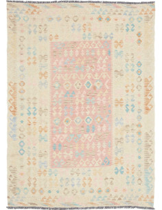 Hand Made Rug Kilim Afghanistan 108x146 Beige P