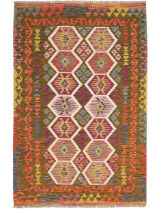 Hand Made Rug Kilim Afghanistan 121x185 Olive G