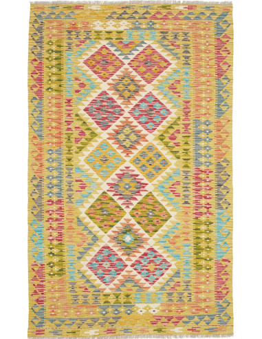 Hand Made Rug Kilim Afghanistan 118x195 Yellow