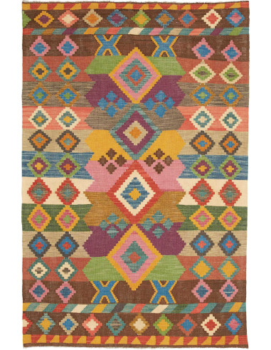 Tappeto Originale Kilim Afghanistan 126x192 Mul