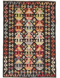 Hand Made Rug Kilim Afghanistan 118x174 Black M