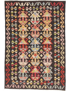 Tappeto Originale Kilim Afghanistan 119x174 Ner