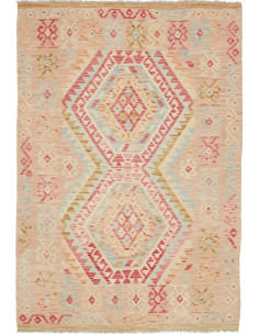 Hand Made Rug Kilim Afghanistan 128x186 Pinkish