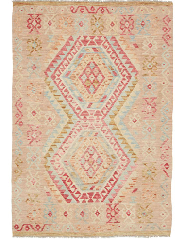 Hand Made Rug Kilim Afghanistan 128x186 Pinkish