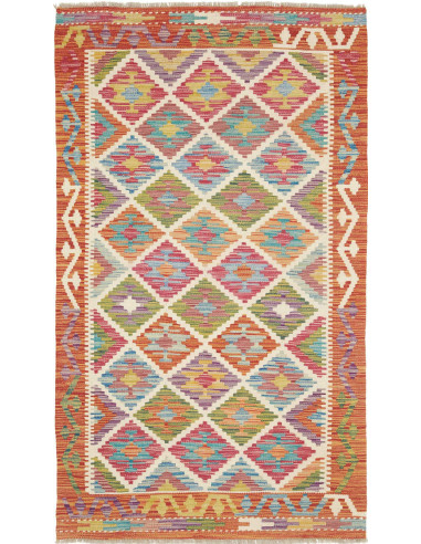 Tappeto Originale Kilim Afghanistan 100x174 Ara