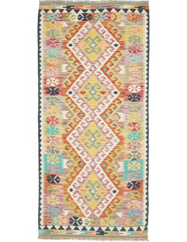 Tappeto Originale Kilim Afghanistan 92x200 Mult