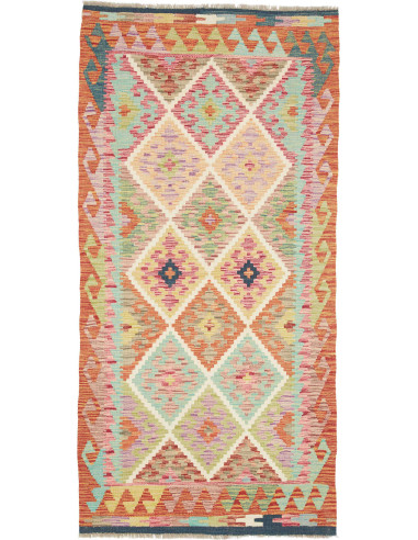 Tappeto Originale Kilim Afghanistan 102x207 Ara