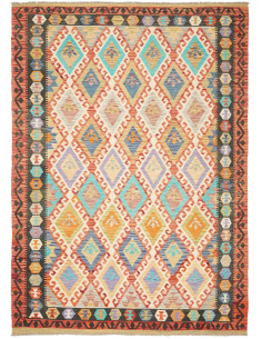 Kilim 206x289 Cm Kilim Afghanistan Hand-carded Wool Cotton