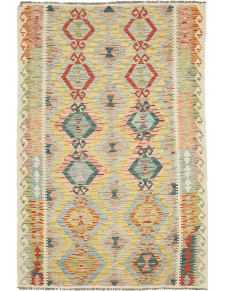 Kilim 121x181 Cm Kilim Afghanistan Lana Cardata A Mano