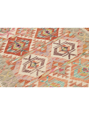 Kilim 120x186 Cm Kilim Afghanistan Lana Cardata A Mano Trama