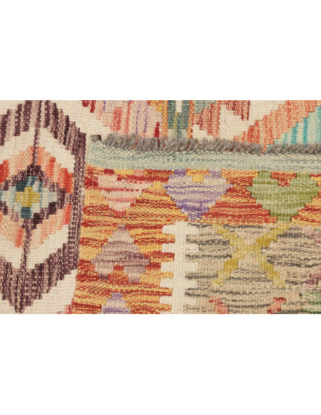 Kilim 120x186 Cm Kilim Afghanistan Lana Cardata A Mano Trama