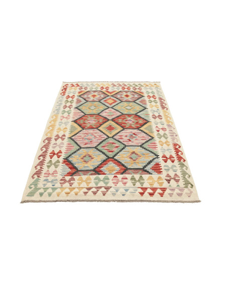 Kilim 129x181 Cm Kilim, Afghanistan, Hand-carded Wool,