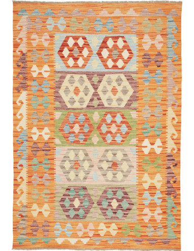 Kilim 124x183 Cm Kilim, Afghanistan, Lana Cardata A Mano,