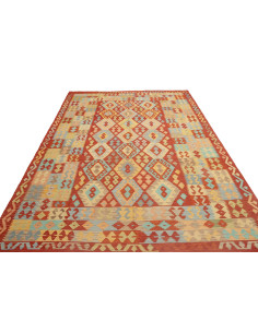 Kilim 213x303 Cm Kilim Afgano, Lana Cardata A Mano ordito: 2