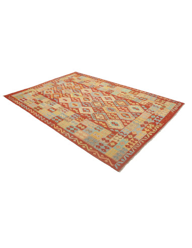 Kilim 213x303 Cm Kilim Afgano, Lana Cardata A Mano ordito: