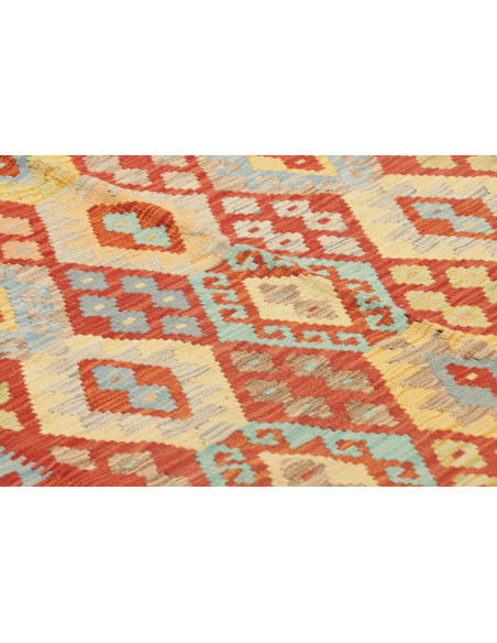 Kilim 213x303 Cm Kilim Afgano, Lana Cardata A Mano ordito: