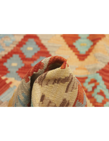 Kilim 213x303 Cm Kilim Afgano, Lana Cardata A Mano ordito: