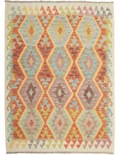 Kilim 127x173 Cm Kilim, Afghanistan, Lana Cardata A Mano,