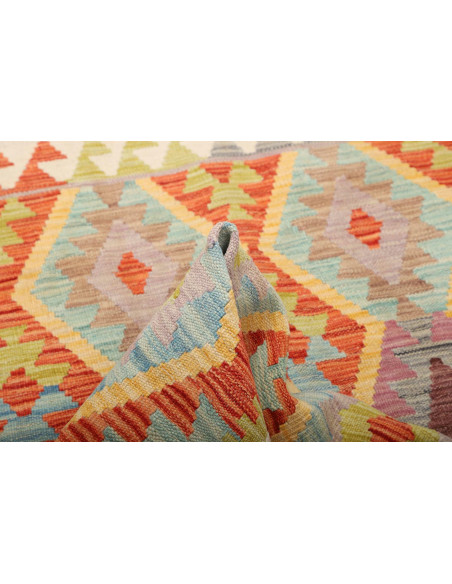 Kilim 127x173 Cm Kilim, Afghanistan, Lana Cardata A Mano,