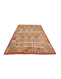 Kilim 199x294 Cm Kilim, Afghanistan, Hand-carded Wool warp: 2