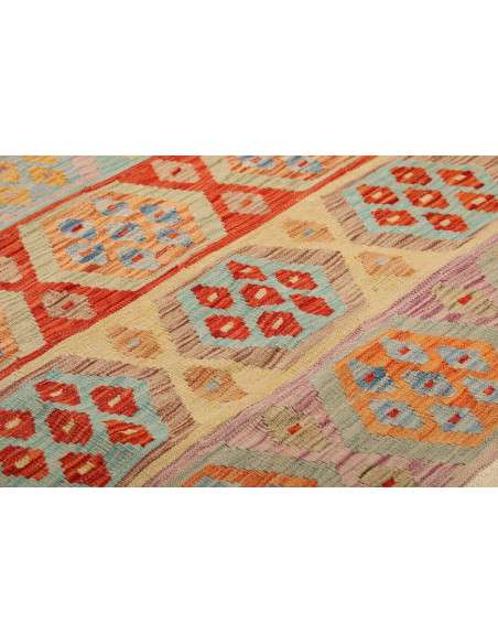 Kilim 199x294 Cm Kilim, Afghanistan, Hand-carded Wool warp: