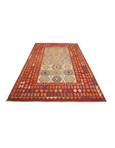 Kilim 197x304 Cm Kilim, Afghanistan, Lana Cardata A Mano