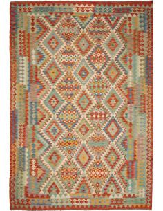 Kilim 204x294 Cm Kilim Afghanistan, Lana Cardata A Mano