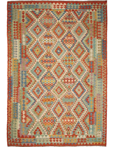Kilim 204x294 Cm Kilim Afghanistan, Lana Cardata A Mano