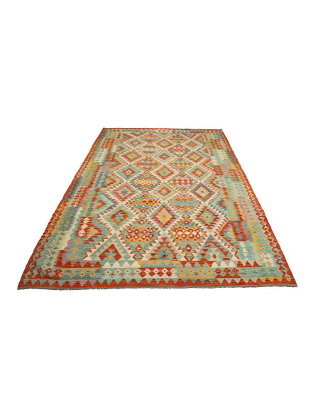 Kilim 204x294 Cm Kilim Afghanistan, Lana Cardata A Mano