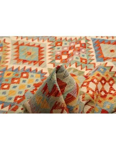 Kilim 204x294 Cm Kilim Afghanistan, Lana Cardata A Mano