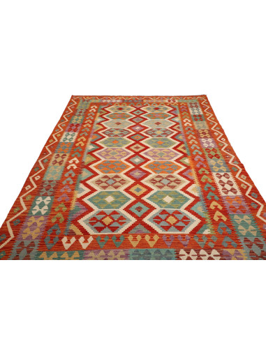 Kilim 201x288 Cm Kilim Afghanistan, Hand-carded Wool,