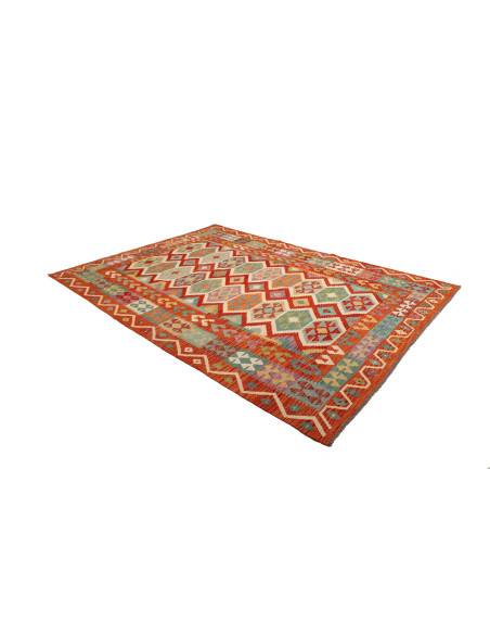 Kilim 201x288 Cm Kilim Afghanistan, Lana Cardata A Mano,
