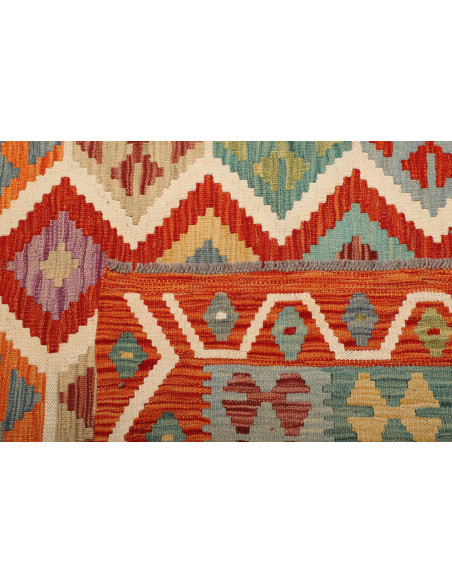 Kilim 201x288 Cm Kilim Afghanistan, Hand-carded Wool,